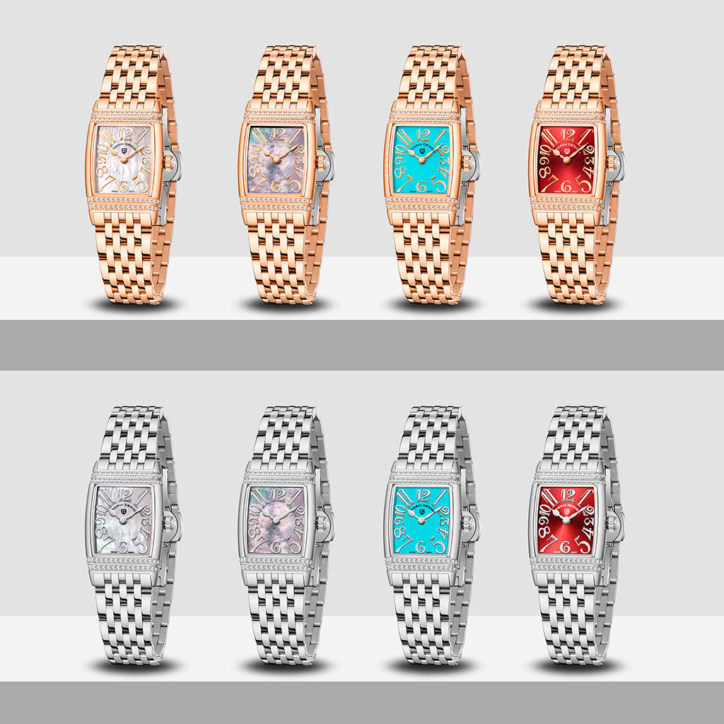 PGN Design Sunflower Silver Red red watch - product photo