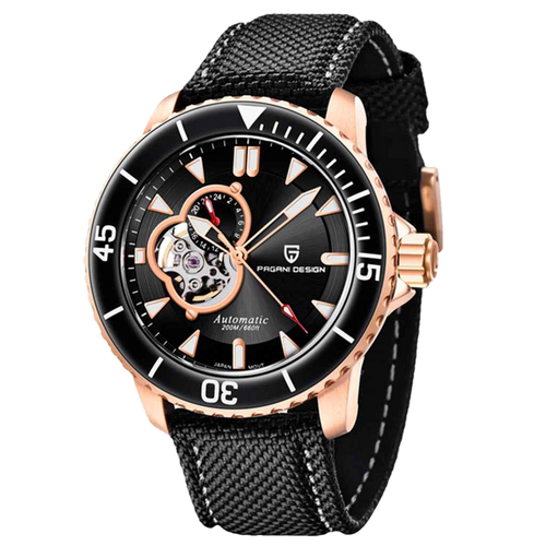 PGN Design Atlantis Black Rose rose gold watch - product photo