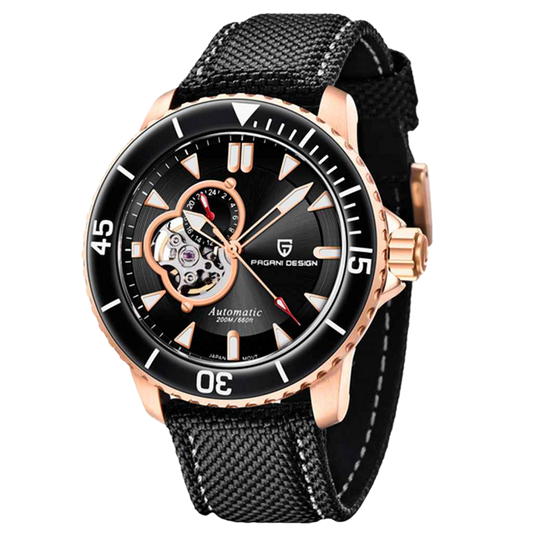 PGN Design Atlantis Black Rose rose gold watch - product photo