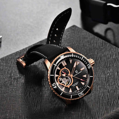 PGN Design Atlantis Black Rose rose gold watch - product photo