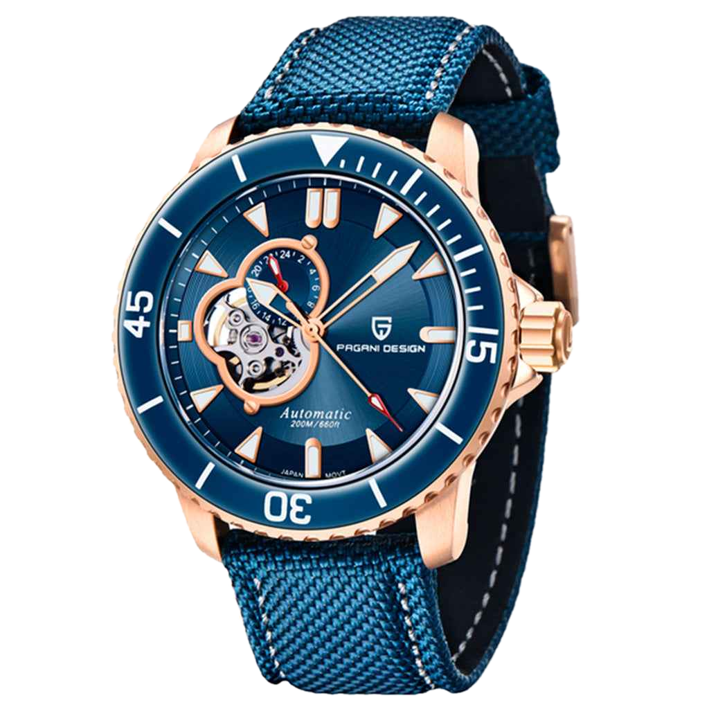 PGN Design Atlantis Blue Rose rose gold watch - product photo