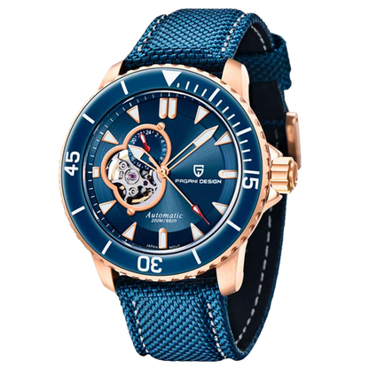 PGN Design Atlantis Blue Rose rose gold watch - product photo