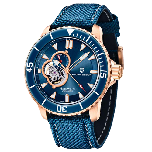 PGN Design Atlantis Blue Rose rose gold watch - product photo