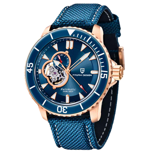 PGN Design Atlantis Blue Rose rose gold watch - product photo