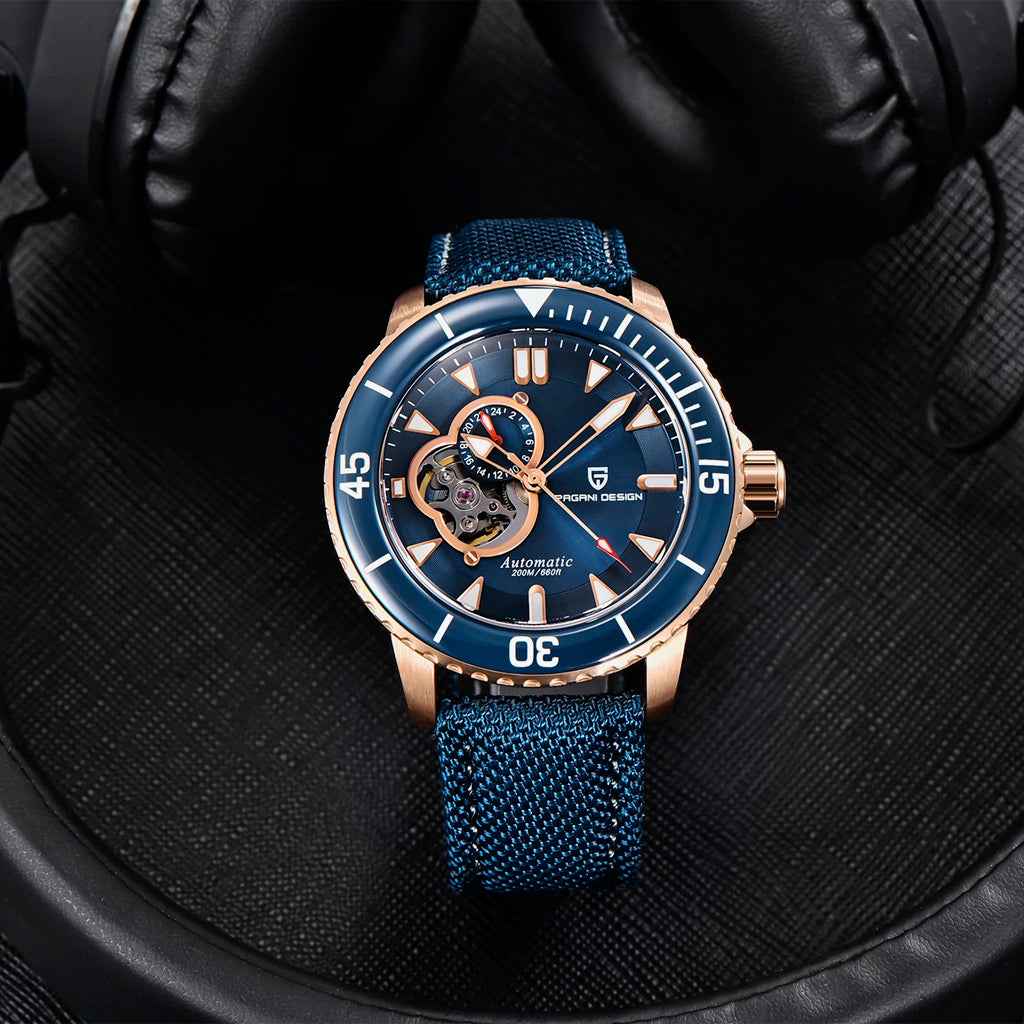 PGN Design Atlantis Blue Rose rose gold watch - product photo