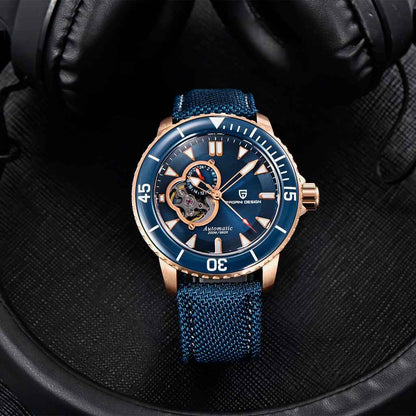PGN Design Atlantis Blue Rose rose gold watch - product photo