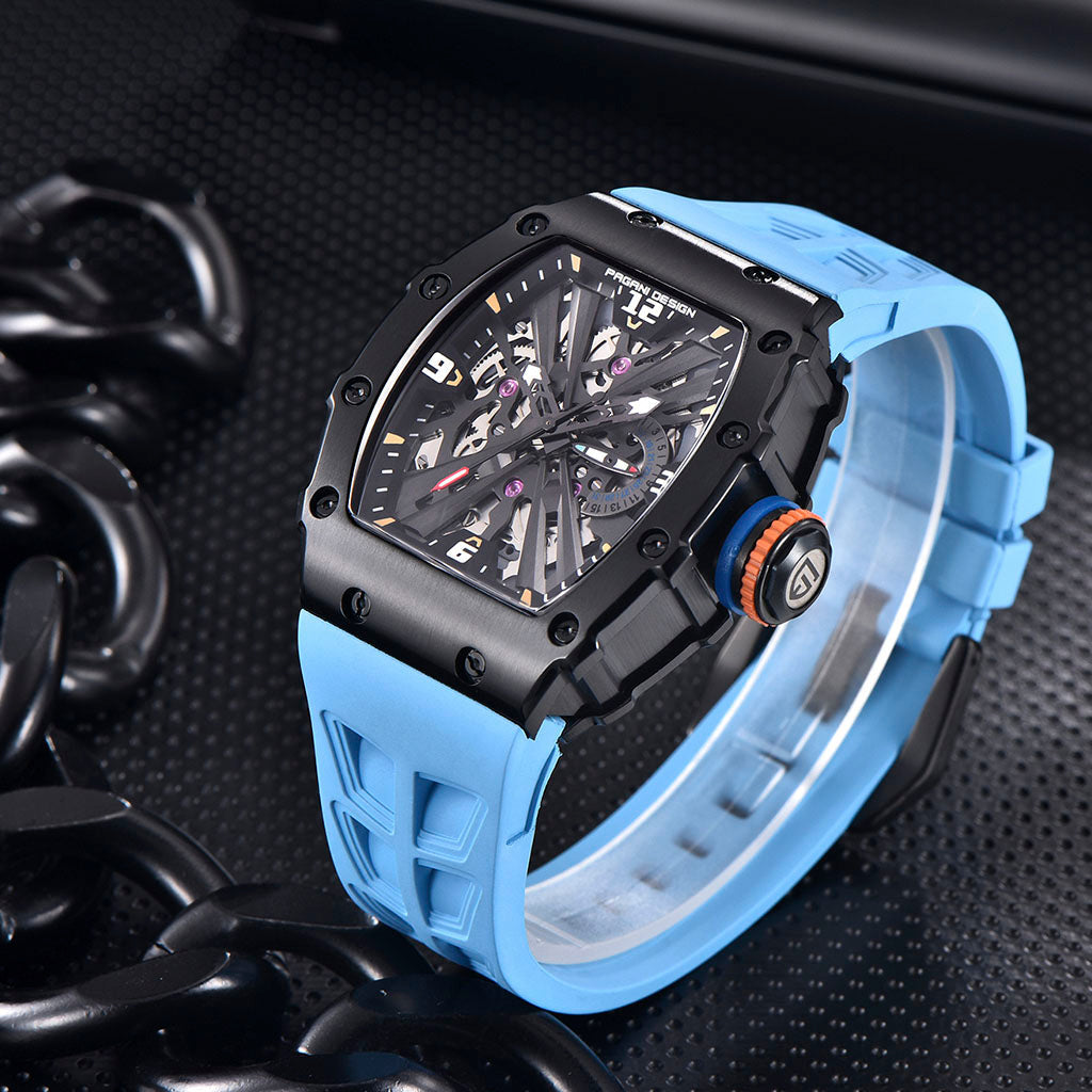 PGN Design Bergamo Black Blue blue watch - product photo