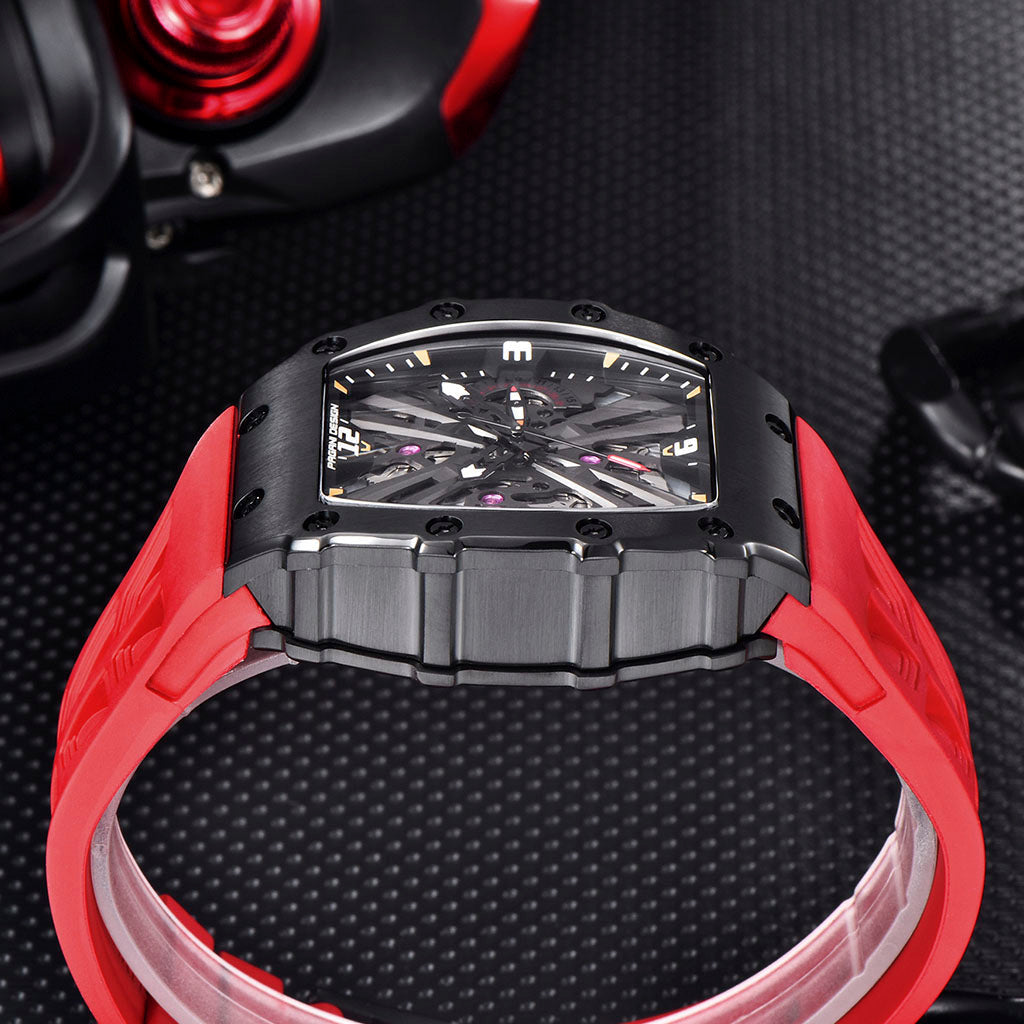 PGN Design Bergamo Black Red red watch - product photo