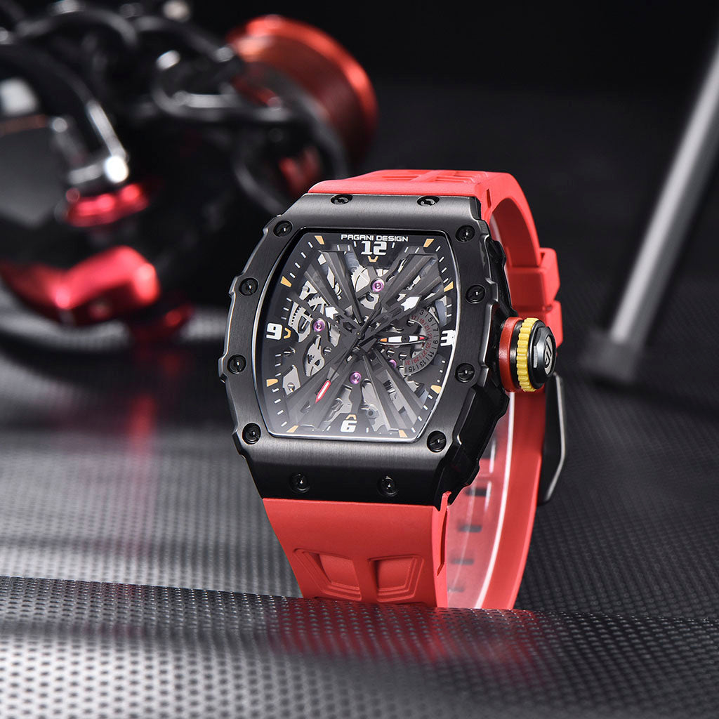 PGN Design Bergamo Black Red red watch - product photo