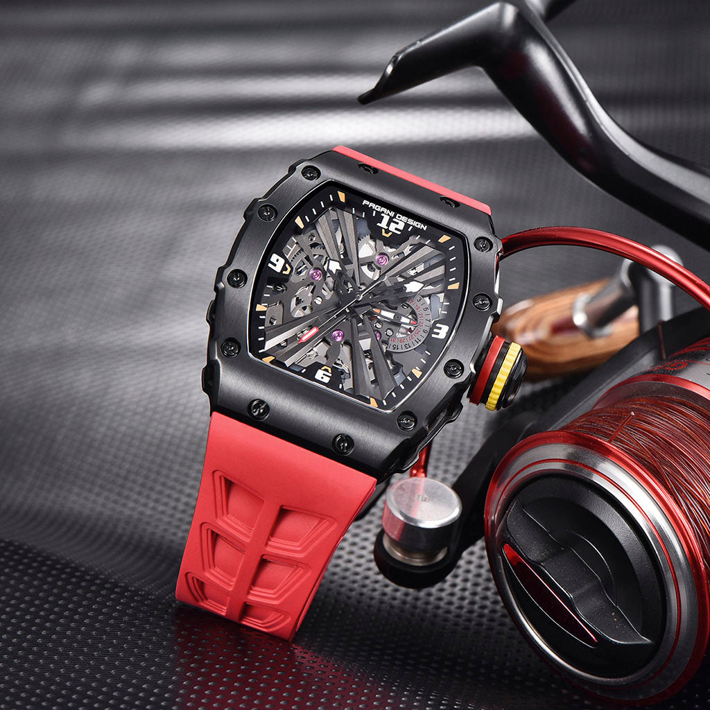 PGN Design Bergamo Black Red red watch - product photo