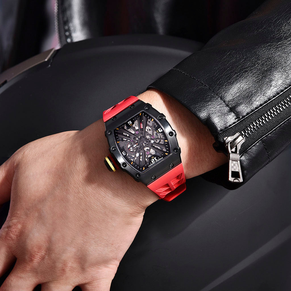 PGN Design Bergamo Black Red red watch - product photo