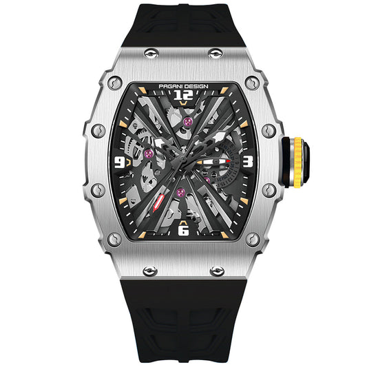 PGN Design Bergamo Silver Black silver watch - product photo