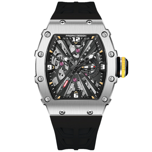 PGN Design Bergamo Silver Black silver watch - product photo