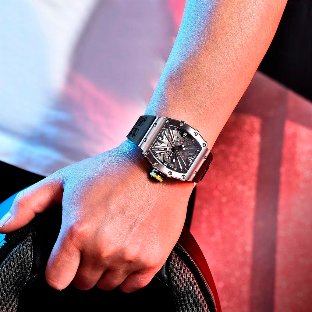 PGN Design Bergamo Silver Black silver watch - product photo