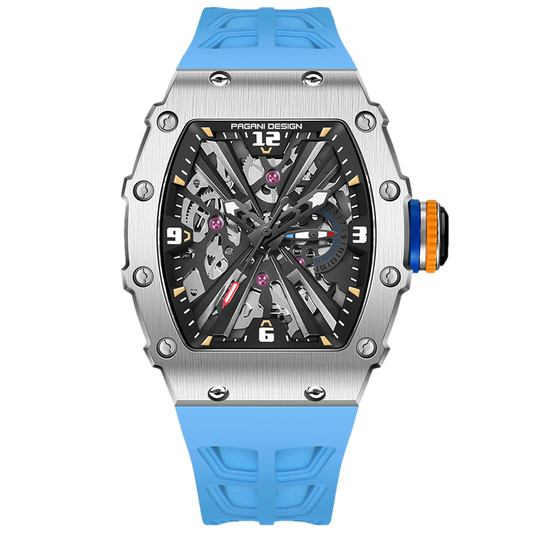 PGN Design Bergamo Silver Blue blue watch - product photo