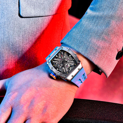 PGN Design Bergamo Silver Blue blue watch - product photo
