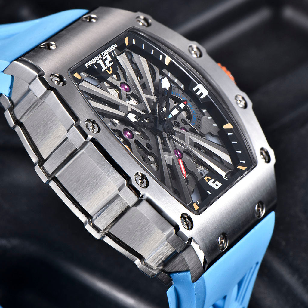 PGN Design Bergamo Silver Blue blue watch - product photo