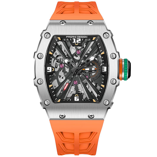 PGN Design Bergamo Silver Orange orange watch - product photo