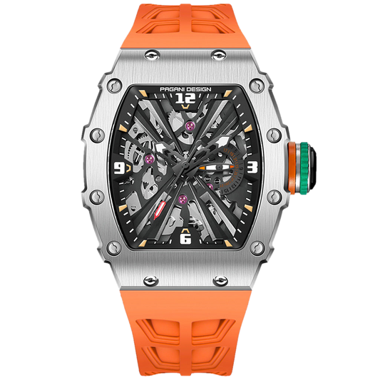 PGN Design Bergamo Silver Orange orange watch - product photo