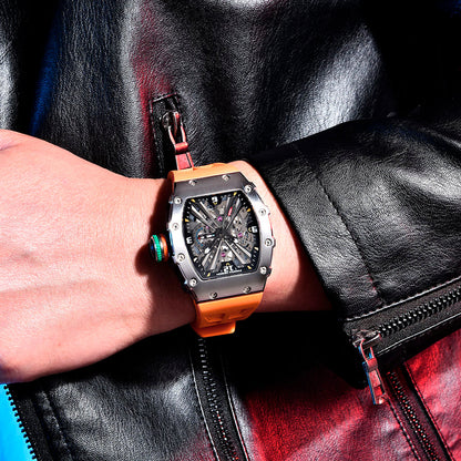PGN Design Bergamo Silver Orange orange watch - product photo