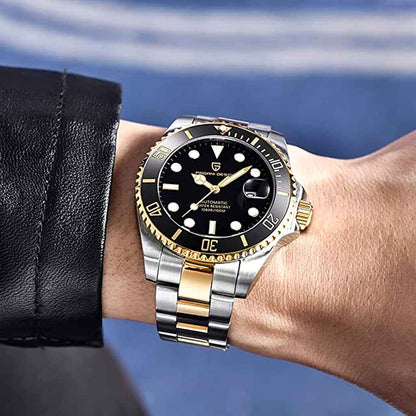 PGN Design Biarritz Black Gold gold watch - product photo
