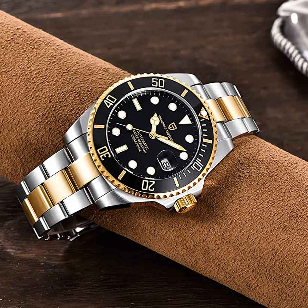 PGN Design Biarritz Black Gold gold watch - product photo