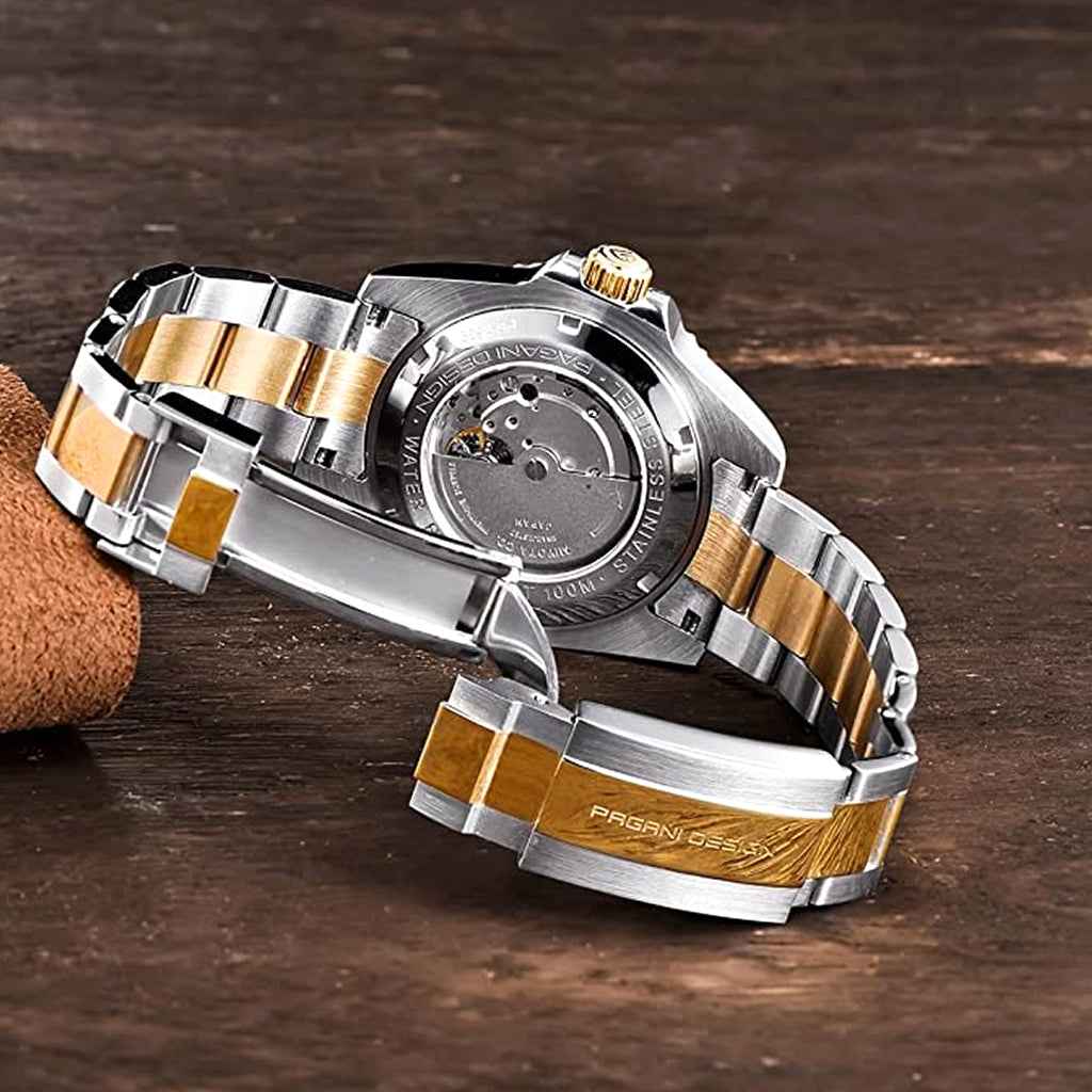 PGN Design Biarritz Black Gold gold watch - product photo