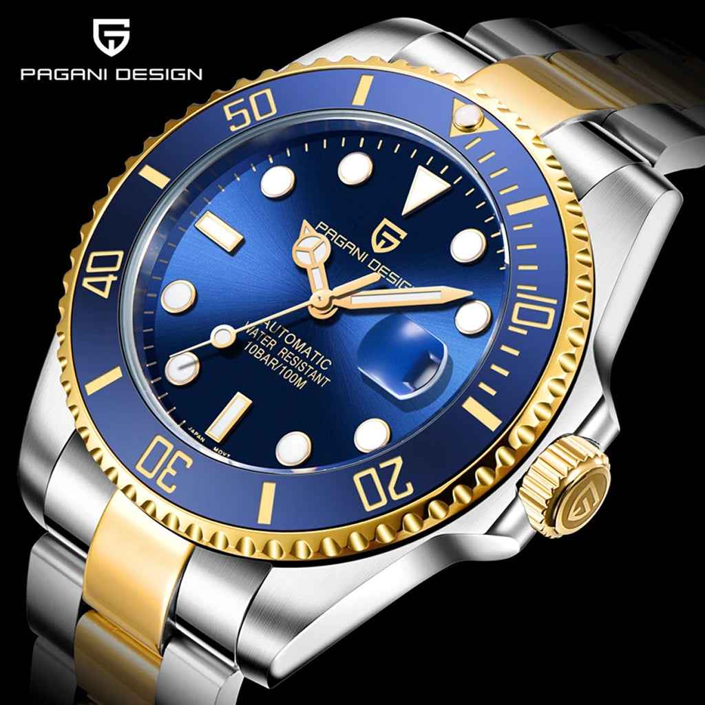 PGN Design Biarritz Blue Gold gold watch - product photo