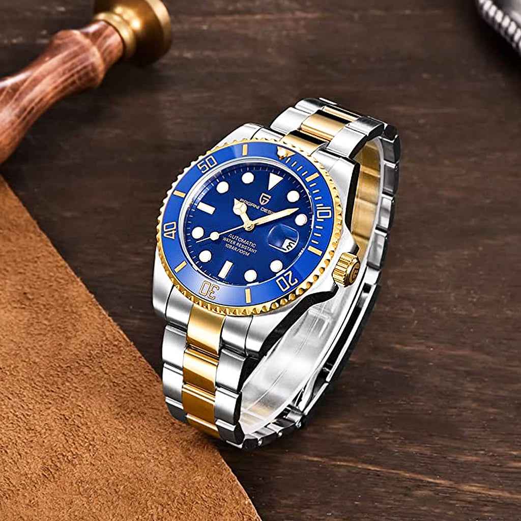 PGN Design Biarritz Blue Gold gold watch - product photo