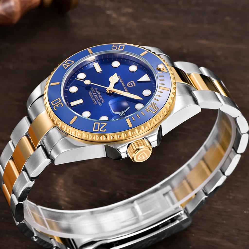 PGN Design Biarritz Blue Gold gold watch - product photo