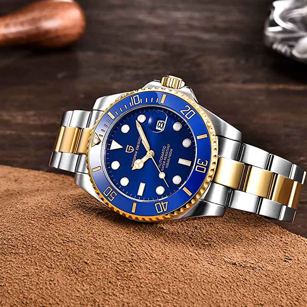 PGN Design Biarritz Blue Gold gold watch - product photo