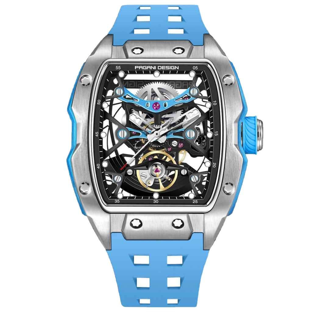 PGN Design Birmingham Blue blue watch - front view
