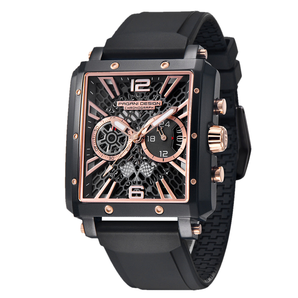 PGN Design Bordeaux Gold Black gold watch - product photo