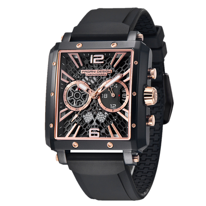 PGN Design Bordeaux Gold Black gold watch - product photo