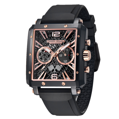 PGN Design Bordeaux Gold Black gold watch - product photo