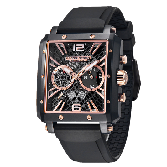 PGN Design Bordeaux Gold Black gold watch - product photo