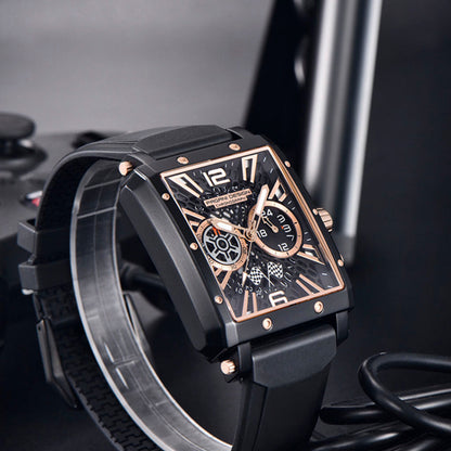 PGN Design Bordeaux Gold Black gold watch - product photo