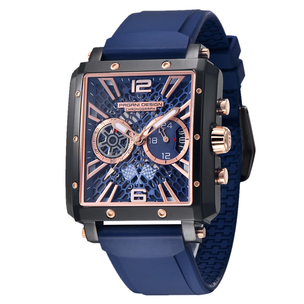 PGN Design Bordeaux Gold Blue gold watch - product photo