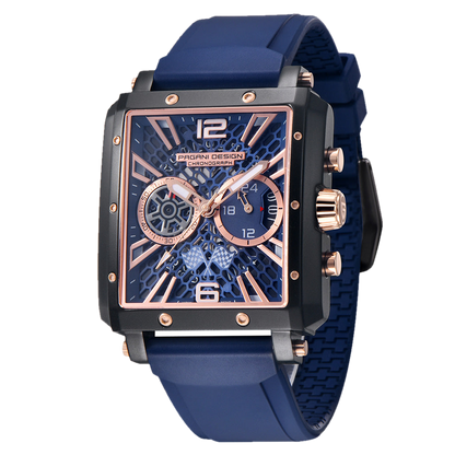 PGN Design Bordeaux Gold Blue gold watch - product photo