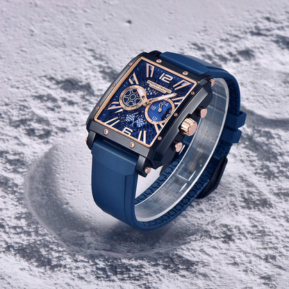 PGN Design Bordeaux Gold Blue gold watch - product photo