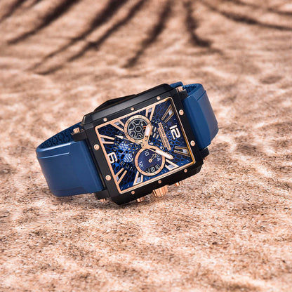 PGN Design Bordeaux Gold Blue gold watch - product photo