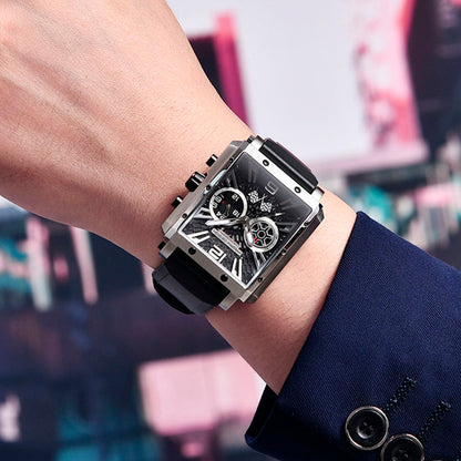 PGN Design Bordeaux Silver Black silver watch - product photo