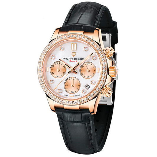 PGN Design Daisy Gold Black gold watch - product photo
