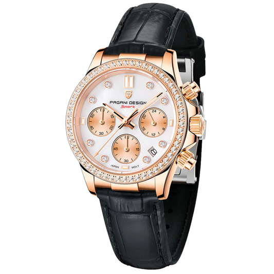 PGN Design Daisy Gold Black gold watch - product photo