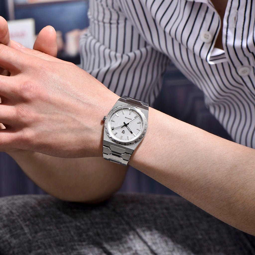 PGN Design Drift Silver White white watch - product photo