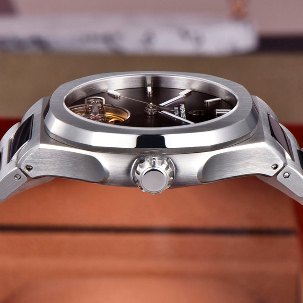 PGN Design Esposito Silver Brown brown watch - product photo