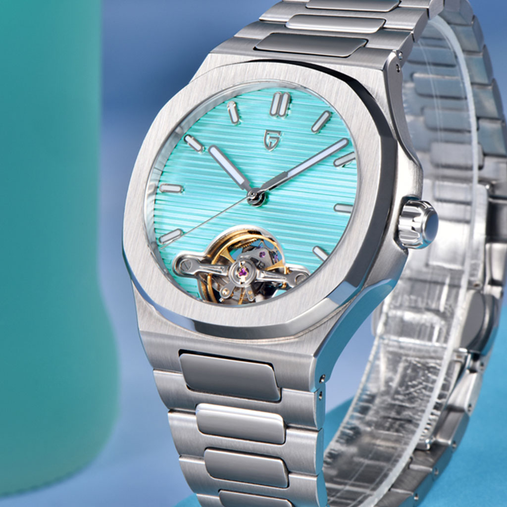 PGN Design Esposito Silver Mint silver watch - product photo