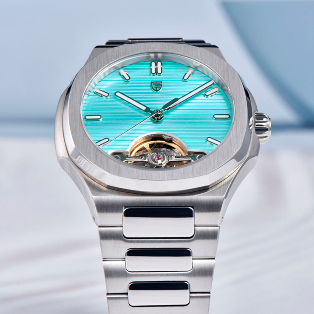 PGN Design Esposito Silver Mint silver watch - product photo