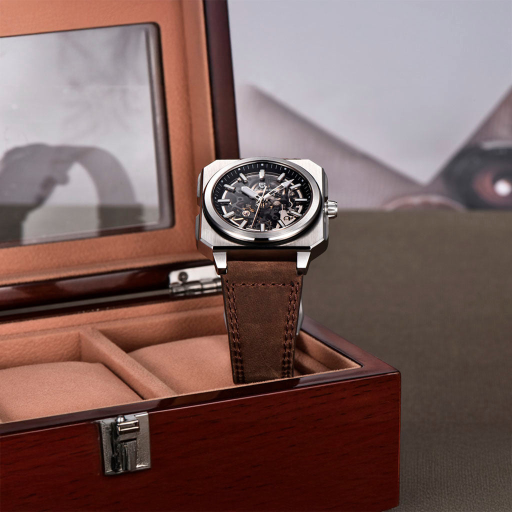PGN Design Factory Black Brown brown watch - product photo