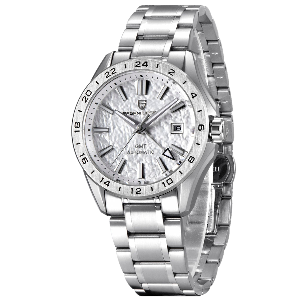PGN Design Fortress Silver silver watch - product photo